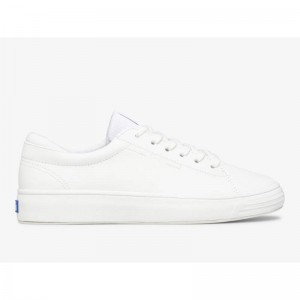 Keds Alley Deri Lace Ups Kadın Beyaz | KQSYV-2508